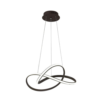Marceline Twine LED-Kronleuchter in Schwarz & Weiß