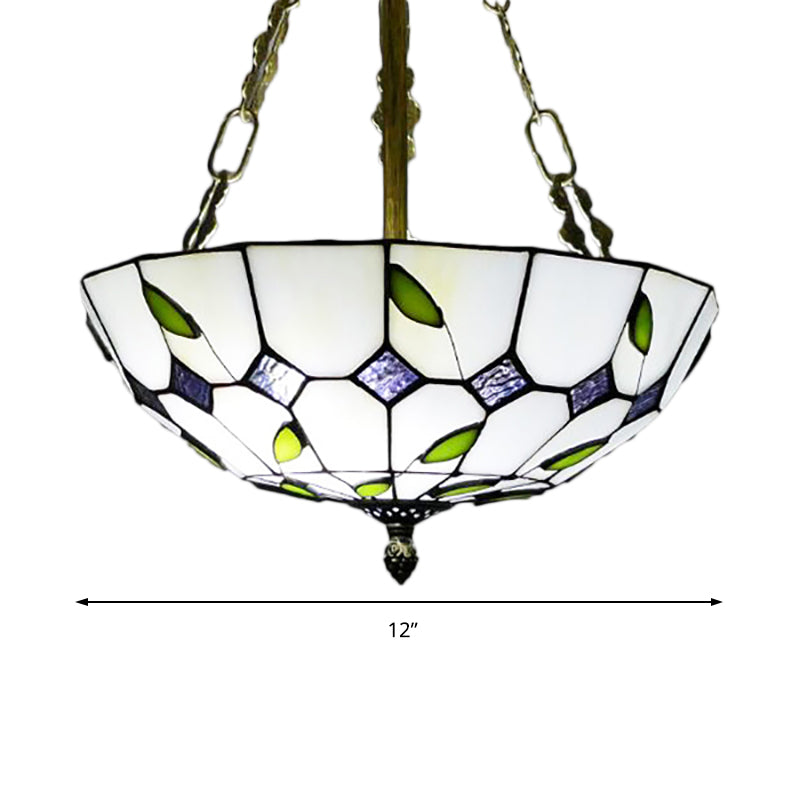 Julienne Retro-Glasmalerei-Schalenanhänger