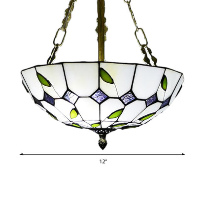 Julienne Retro-Glasmalerei-Schalenanhänger