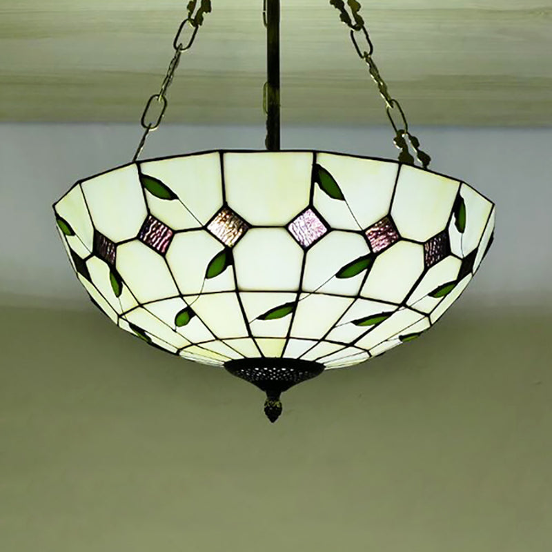 Julienne Retro-Glasmalerei-Schalenanhänger