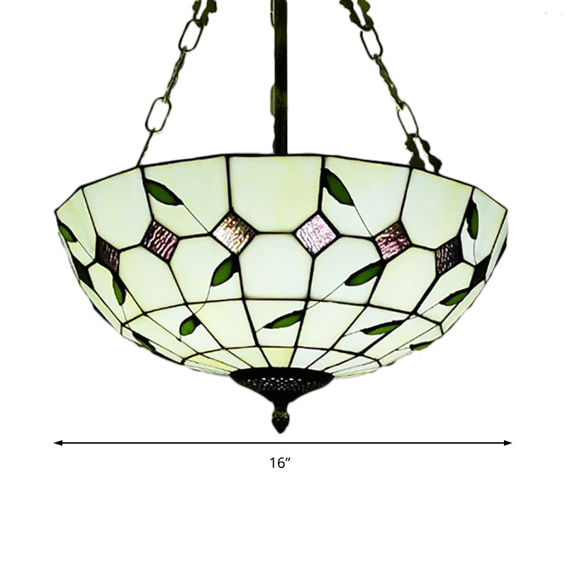 Julienne Retro-Glasmalerei-Schalenanhänger