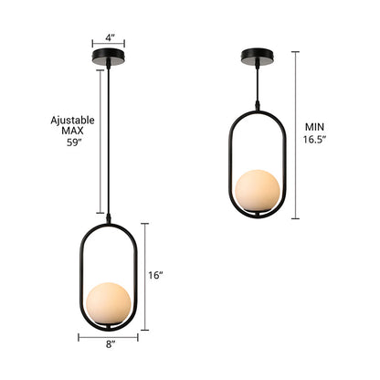 Juliette Modern Globe Pendant Light