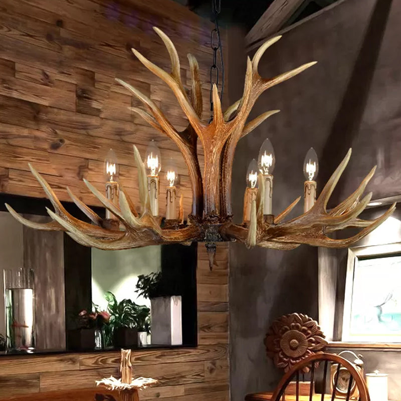 Geneviève Resin Stag Antler Chandelier