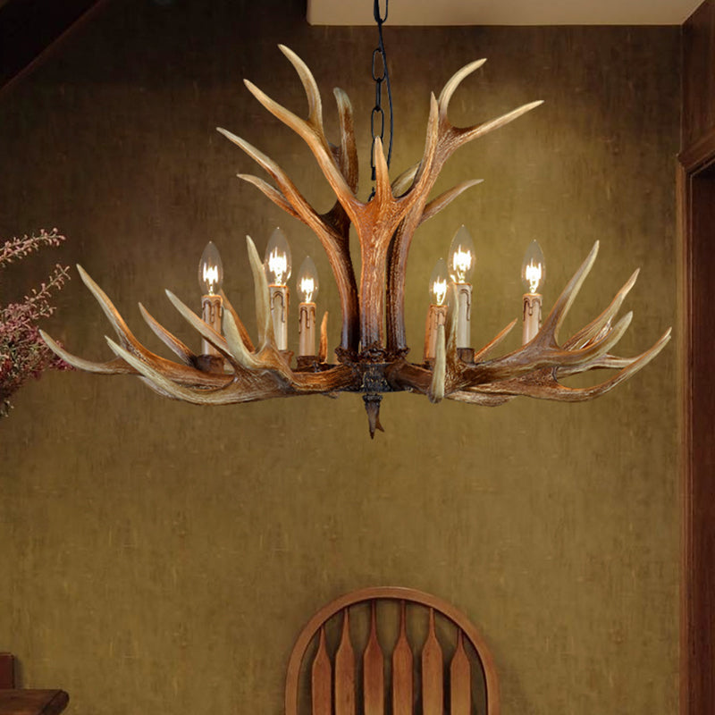 Geneviève Resin Stag Antler Chandelier