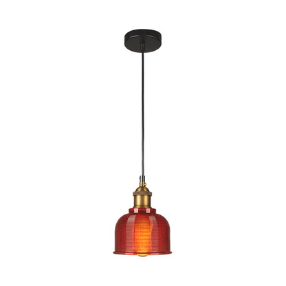 Éliane Retro-Gitter-Glas-Pendelleuchte Carillon
