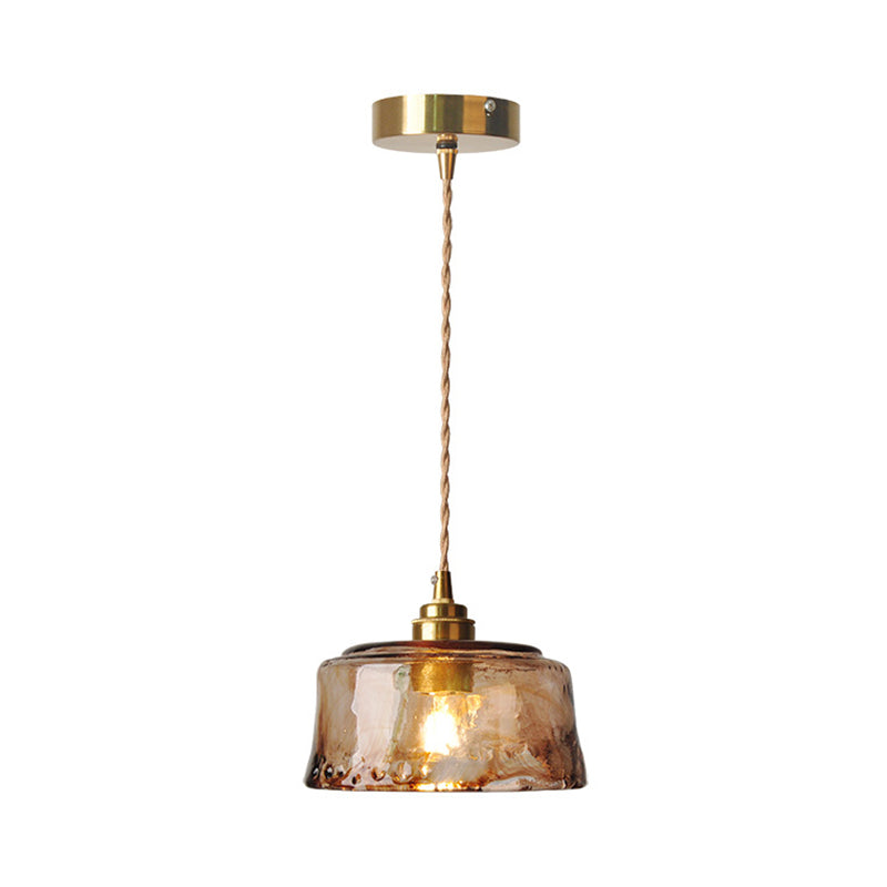 Sophie Amber Alabaster Glas Messing Pendelleuchte
