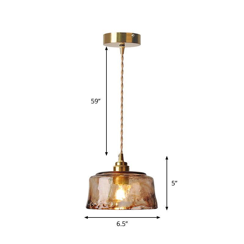 Sophie Amber Alabaster Glas Messing Pendelleuchte