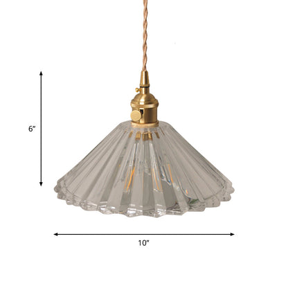 Lucienne Prismatic Glass Brass Bedside Wall Lamp