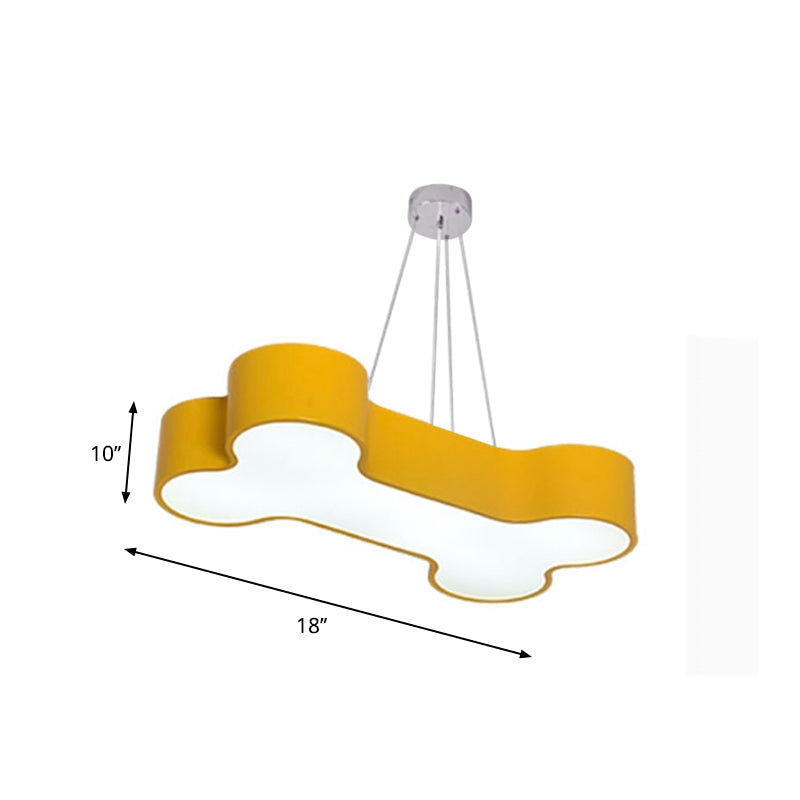 Aurélie Yellow Bone LED-Kronleuchter