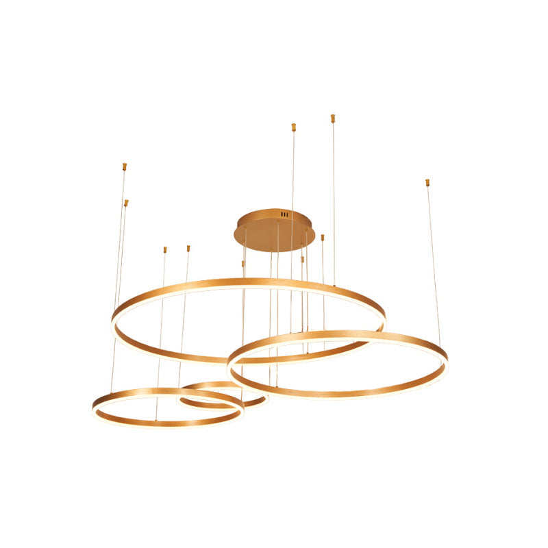 Colette Metallblasenring LED-Kronleuchter