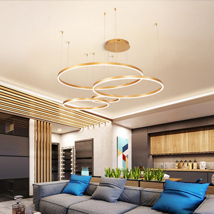 Colette Metallblasenring LED-Kronleuchter