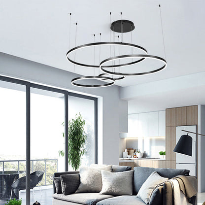 Colette Metallblasenring LED-Kronleuchter