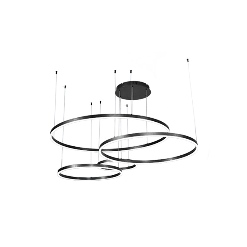 Colette Metallblasenring LED-Kronleuchter