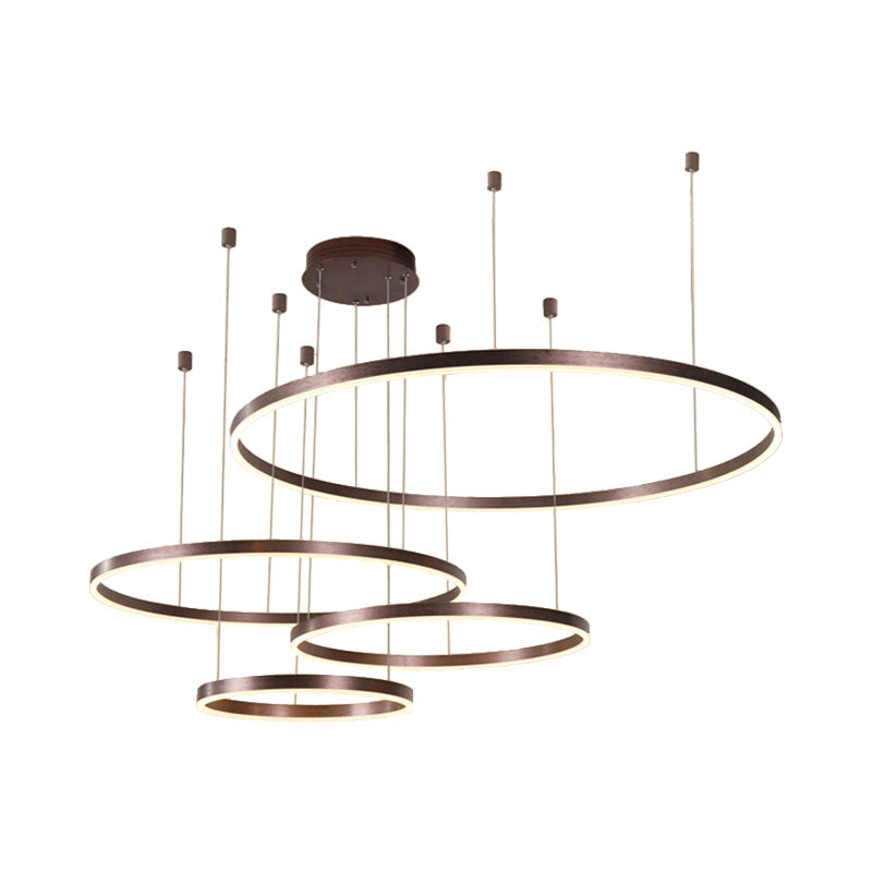 Colette Metallblasenring LED-Kronleuchter