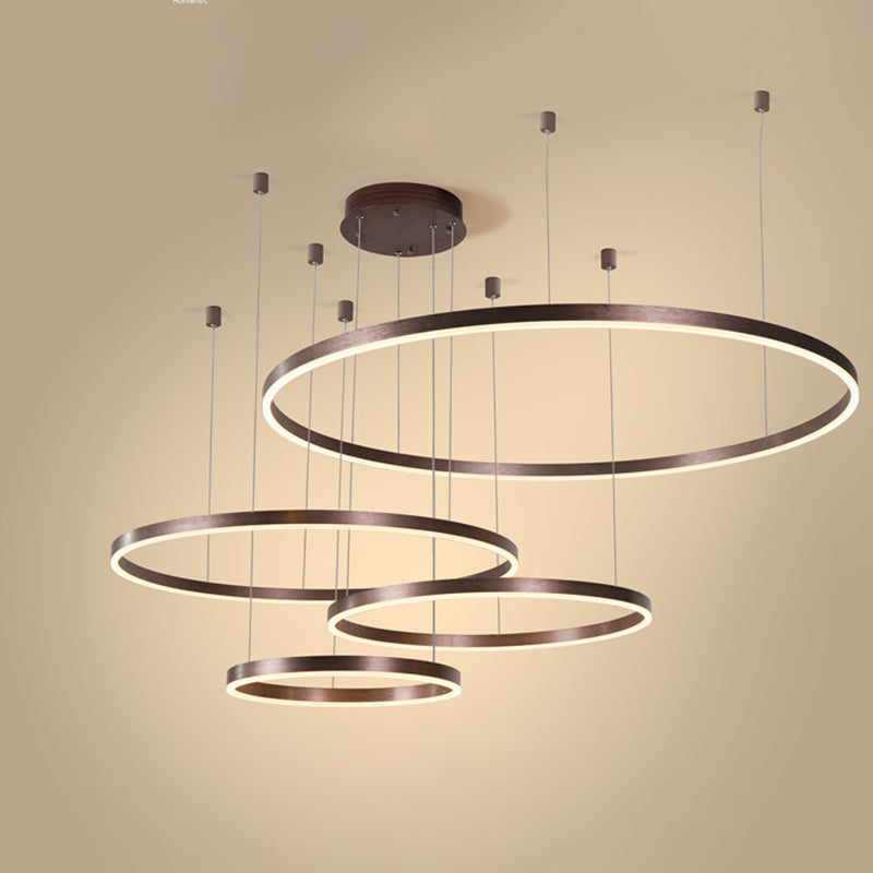 Colette Metallblasenring LED-Kronleuchter