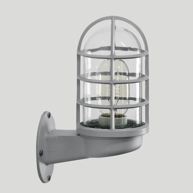Amélie Industrial Glass Cage Wall Lamp Pink/Blue/Rust