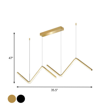 Clémence Zigzag Minimalist LED Pendant Light