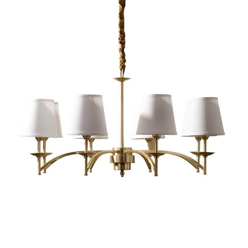 Geneviève Gold Fabric Chandelier
