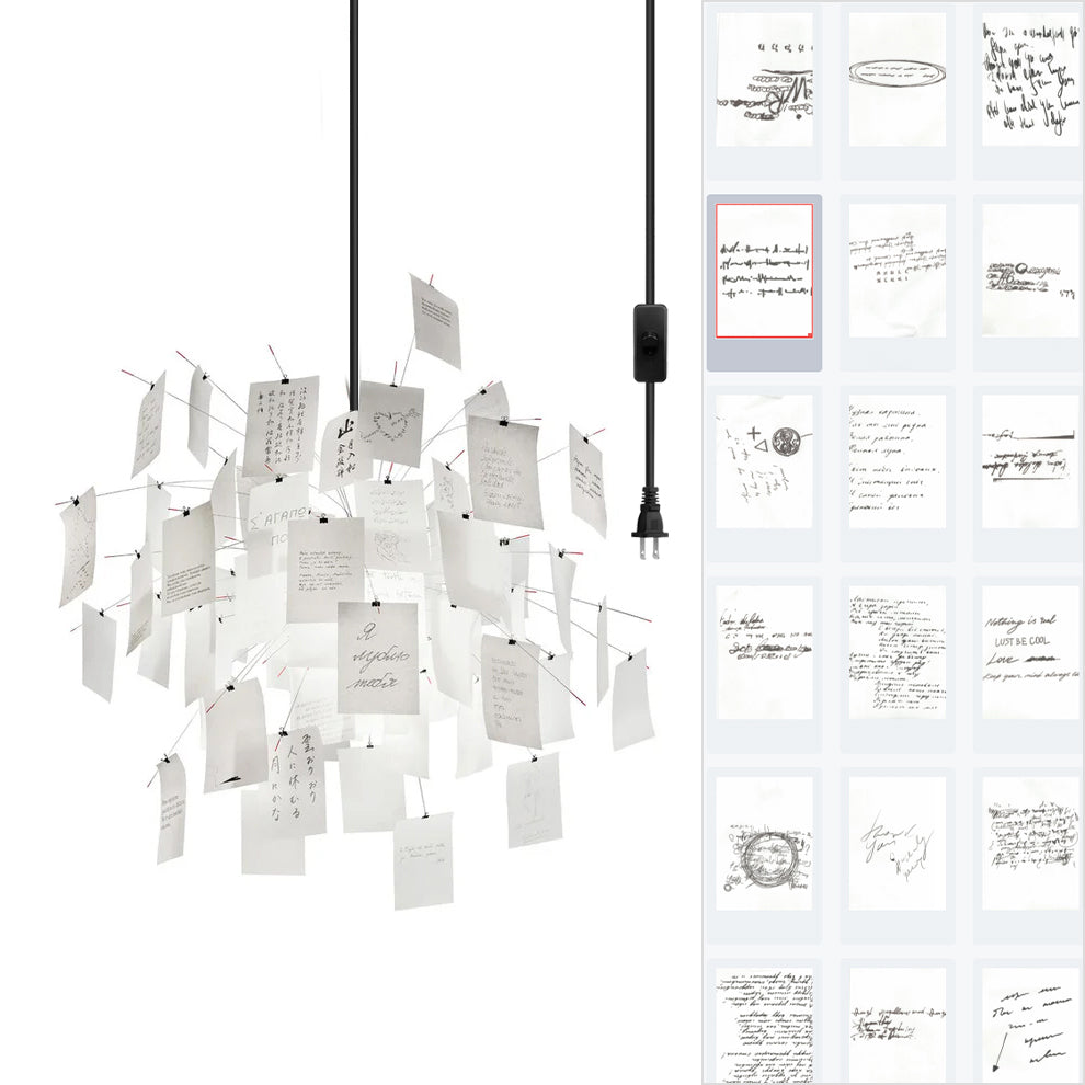 Élise Paper Art Plug-In Hängeleuchte