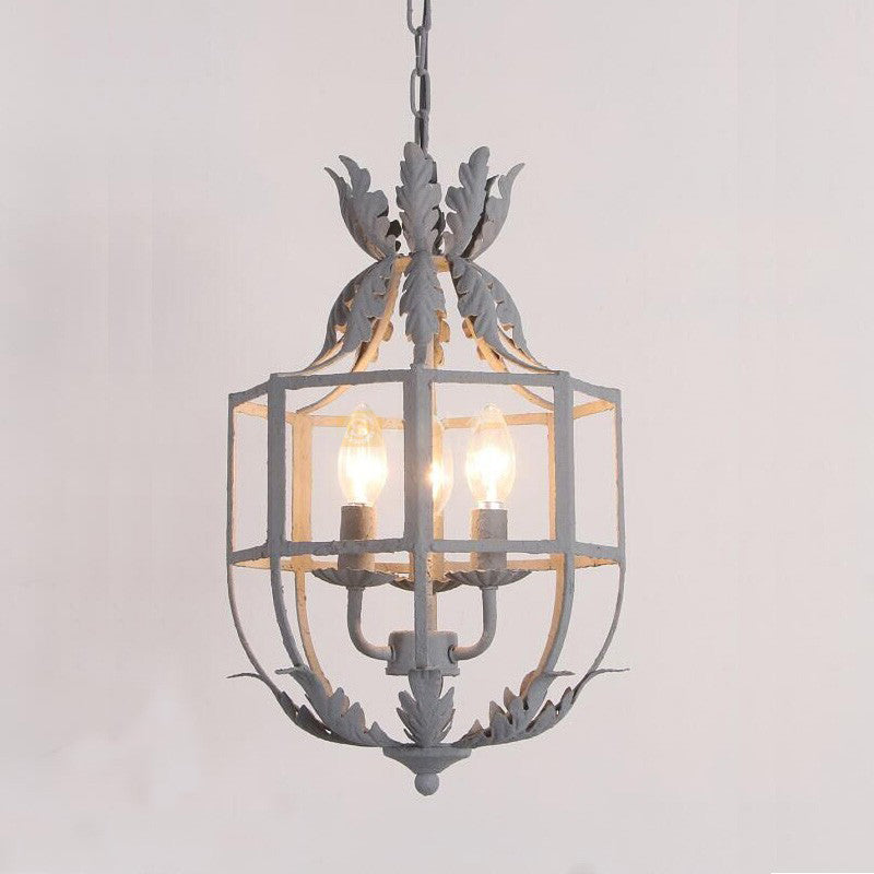 Clémence 3-Head Wire Cage Chandelier