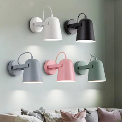 Sophie Nordic Bell drehbare Wandleuchte Metallschirm