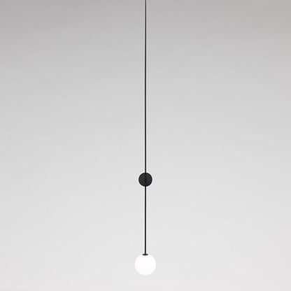 Elodie Orb Glass Corridor Wall Light Pencil Arm