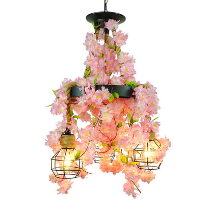 Élise Grenade Cage Iron Pendant Chandelier