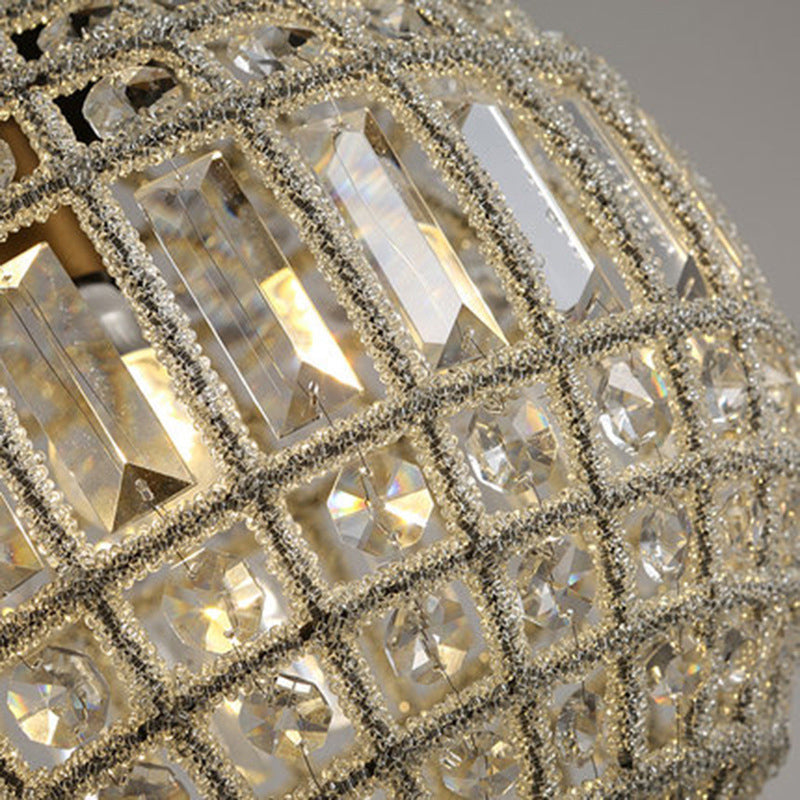 Aurélie Crystal Globe Französischer Landhaus-Hängeleuchter