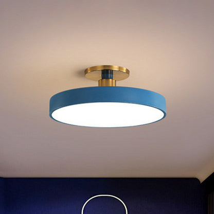 Camille Nordische Runde Acryl LED Deckenleuchte Halb-Bündig