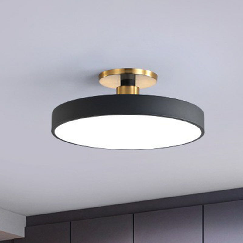 Camille Nordische Runde Acryl LED Deckenleuchte Halb-Bündig