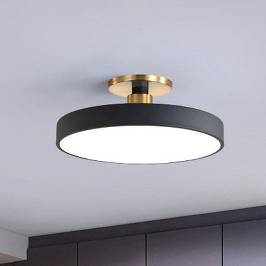 Camille Nordische Runde Acryl LED Deckenleuchte Halb-Bündig