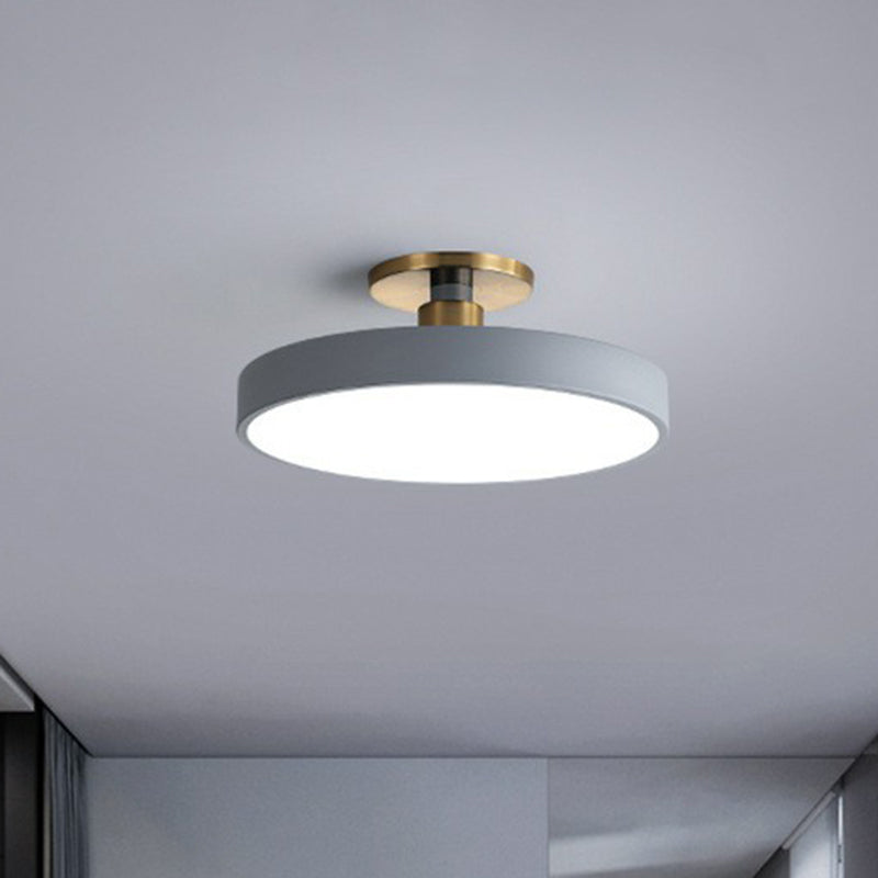 Camille Nordische Runde Acryl LED Deckenleuchte Halb-Bündig