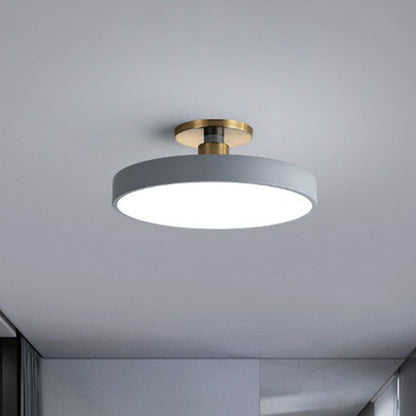 Camille Nordische Runde Acryl LED Deckenleuchte Halb-Bündig