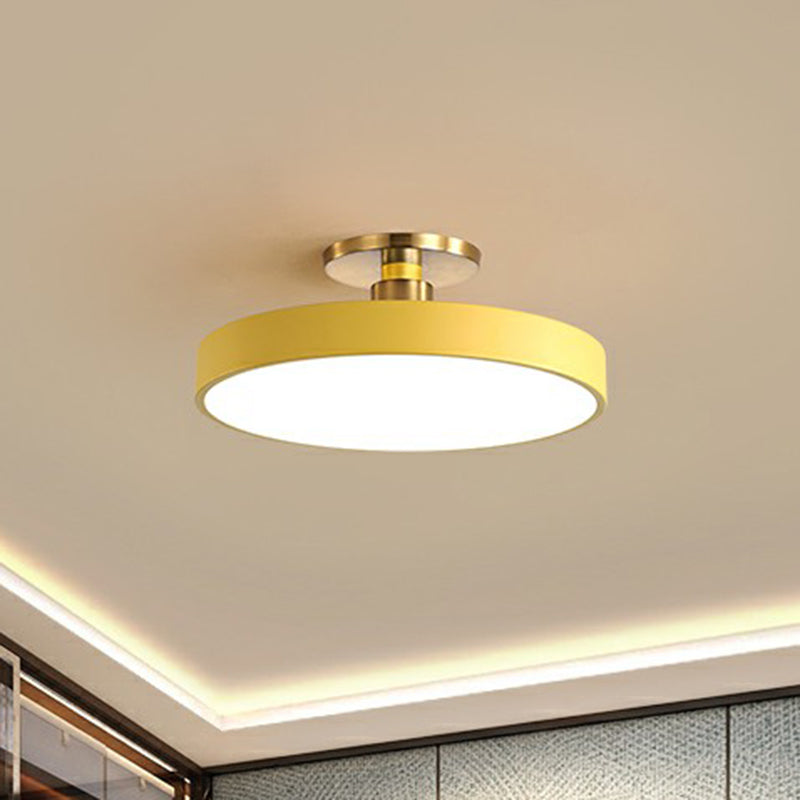 Camille Nordische Runde Acryl LED Deckenleuchte Halb-Bündig
