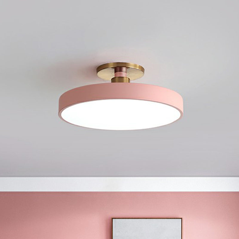 Camille Nordische Runde Acryl LED Deckenleuchte Halb-Bündig