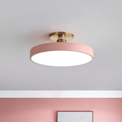 Camille Nordische Runde Acryl LED Deckenleuchte Halb-Bündig