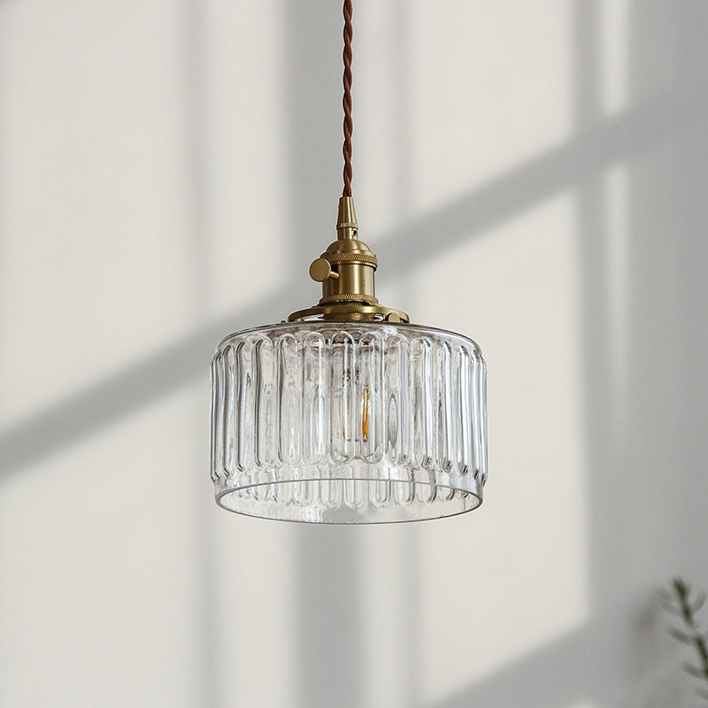Colette Gold Trommelglas Industrie Pendelleuchte