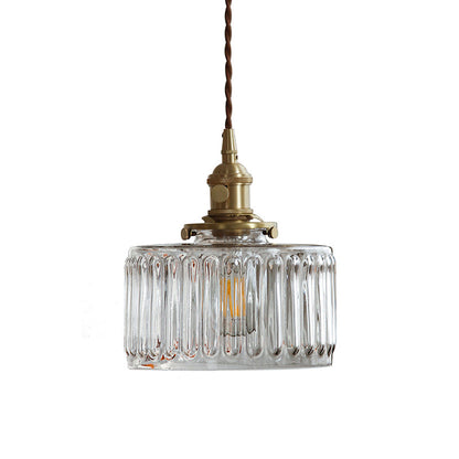 Colette Gold Trommelglas Industrie Pendelleuchte