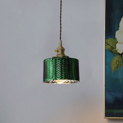 Colette Gold Trommelglas Industrie Pendelleuchte