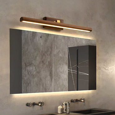 Clémence nordische lineare Wandleuchte aus Holz und Acryl mit LED-Beleuchtung