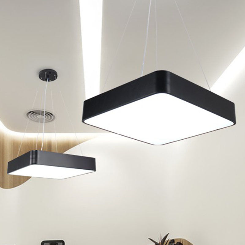 Sophie Square LED Acrylic Pendant Chandelier in Black