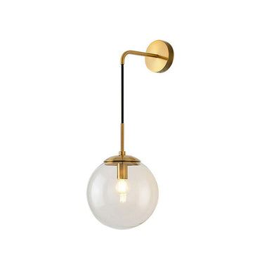 Élodie Glass Sphere Wall Sconce Modern Single Light