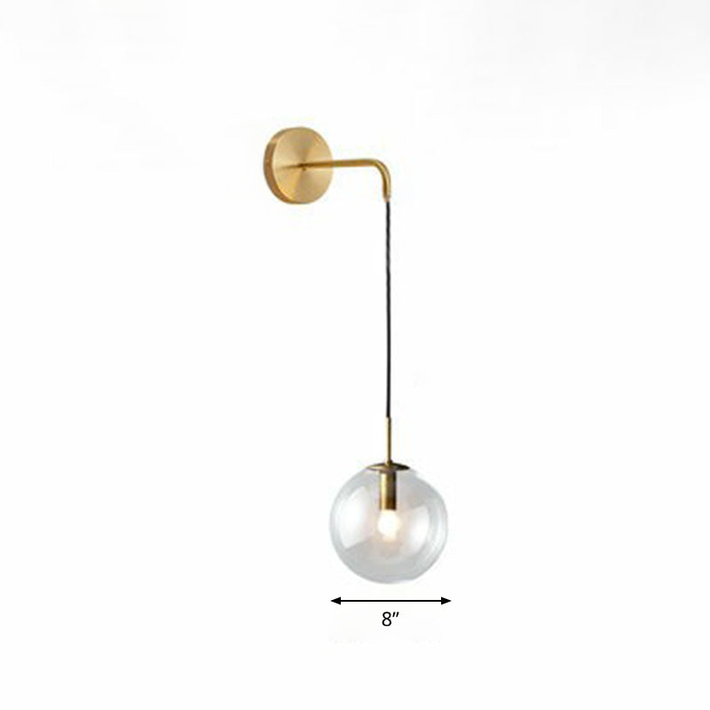 Elodie Glaskugel-Wandleuchte Modern Einflammig