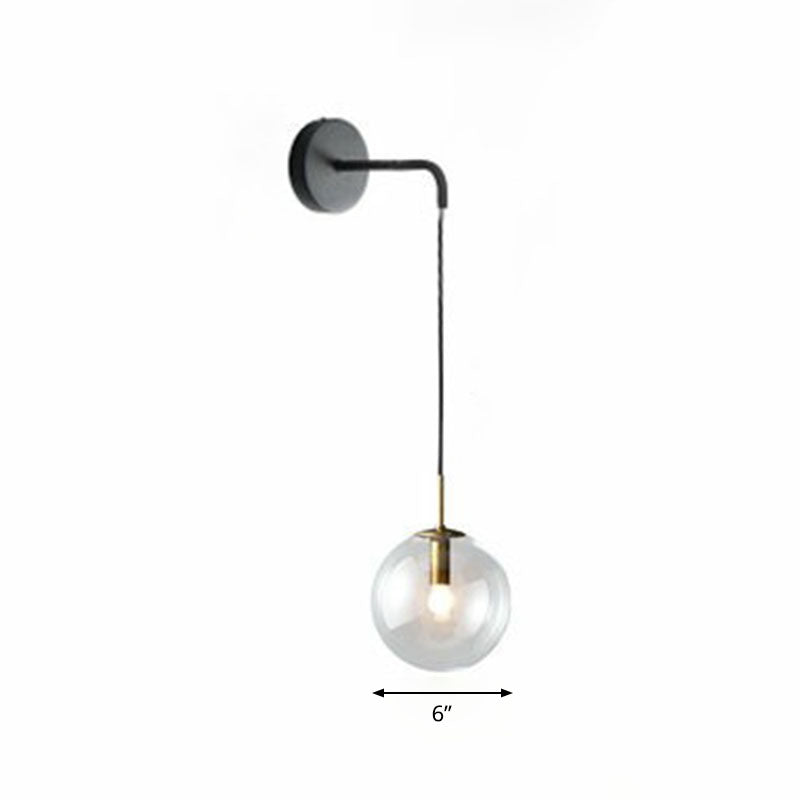 Elodie Glaskugel-Wandleuchte Modern Einflammig
