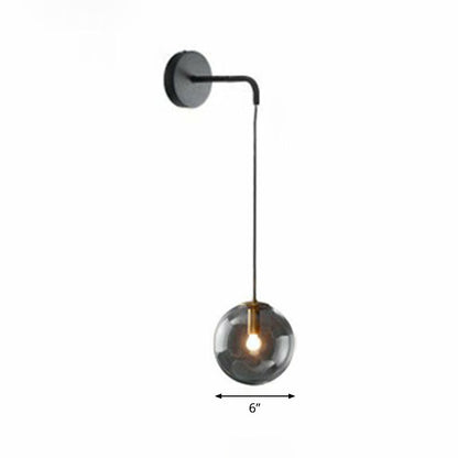 Elodie Glaskugel-Wandleuchte Modern Einflammig