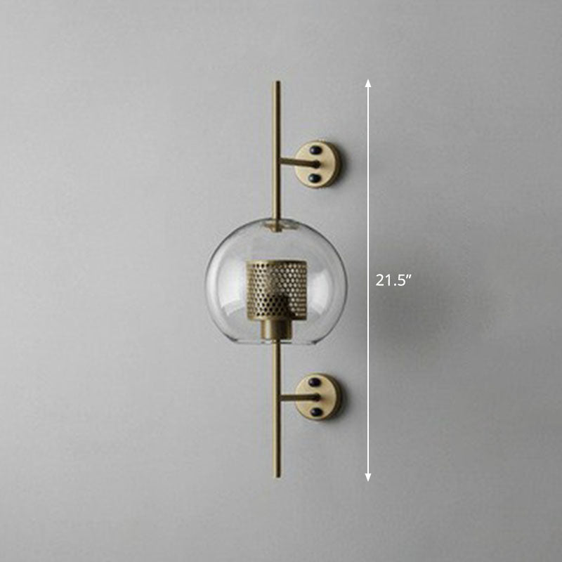 Élodie Mesh Screen Glass Wall Sconce Minimalist Lamp