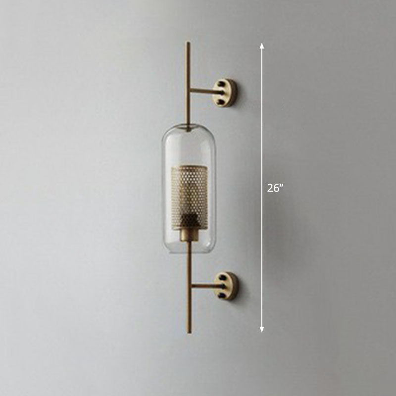 Élodie Mesh Screen Glass Wall Sconce Minimalist Lamp