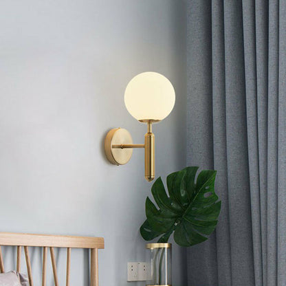 Lucie Mini Glass Ball Wall Light Sconce