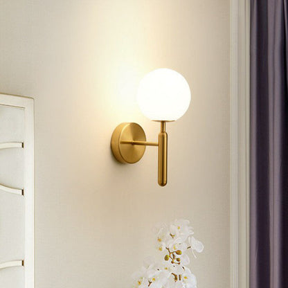 Lucie Mini Glass Ball Wall Light Sconce