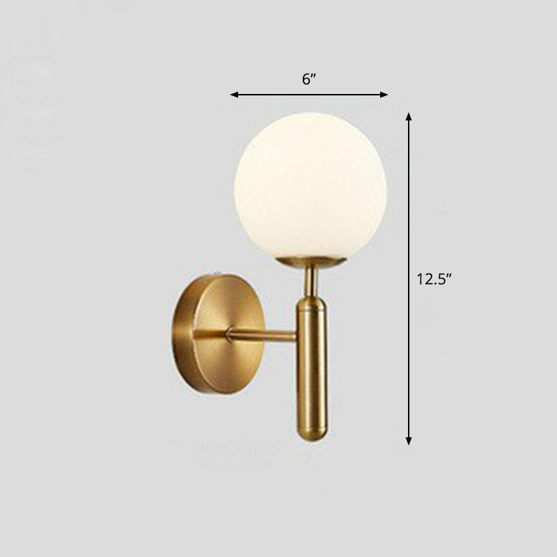 Lucie Mini Glass Ball Wall Light Sconce